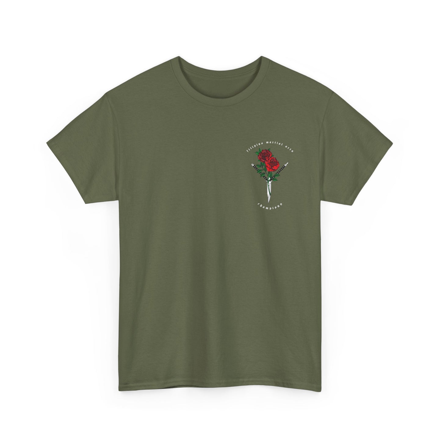 Balisong & Rose Unisex Tee - Filipino Martial Arts Tattoo Design