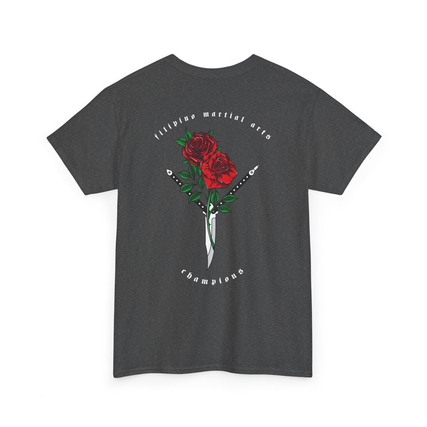 Balisong & Rose Unisex Tee - Filipino Martial Arts Tattoo Design