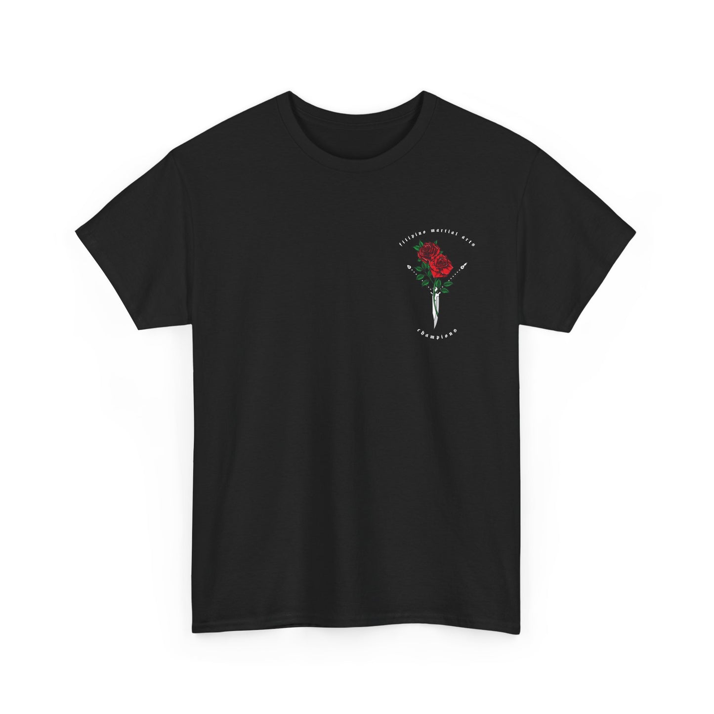 Balisong & Rose Unisex Tee - Filipino Martial Arts Tattoo Design