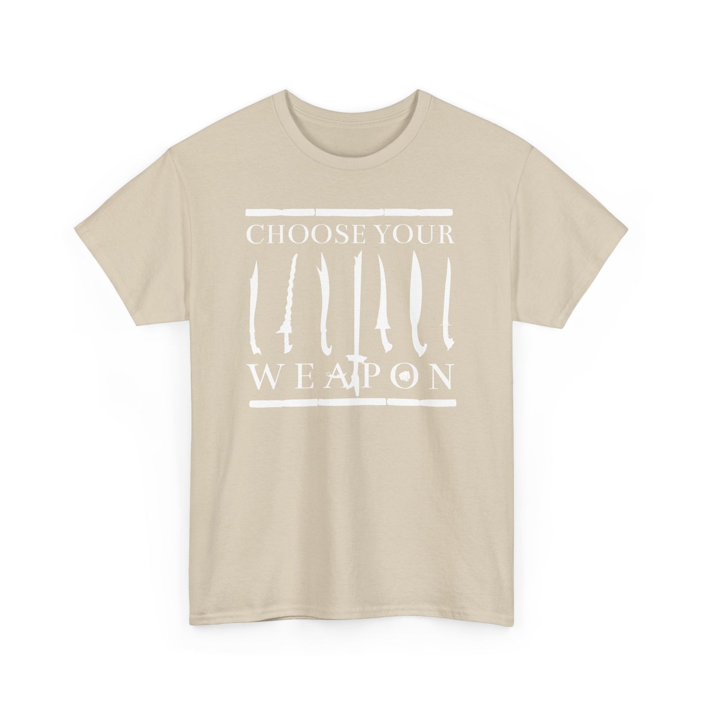 Choose Your Weapon Unisex Tee - Filipino Martial Arts Weapon Design