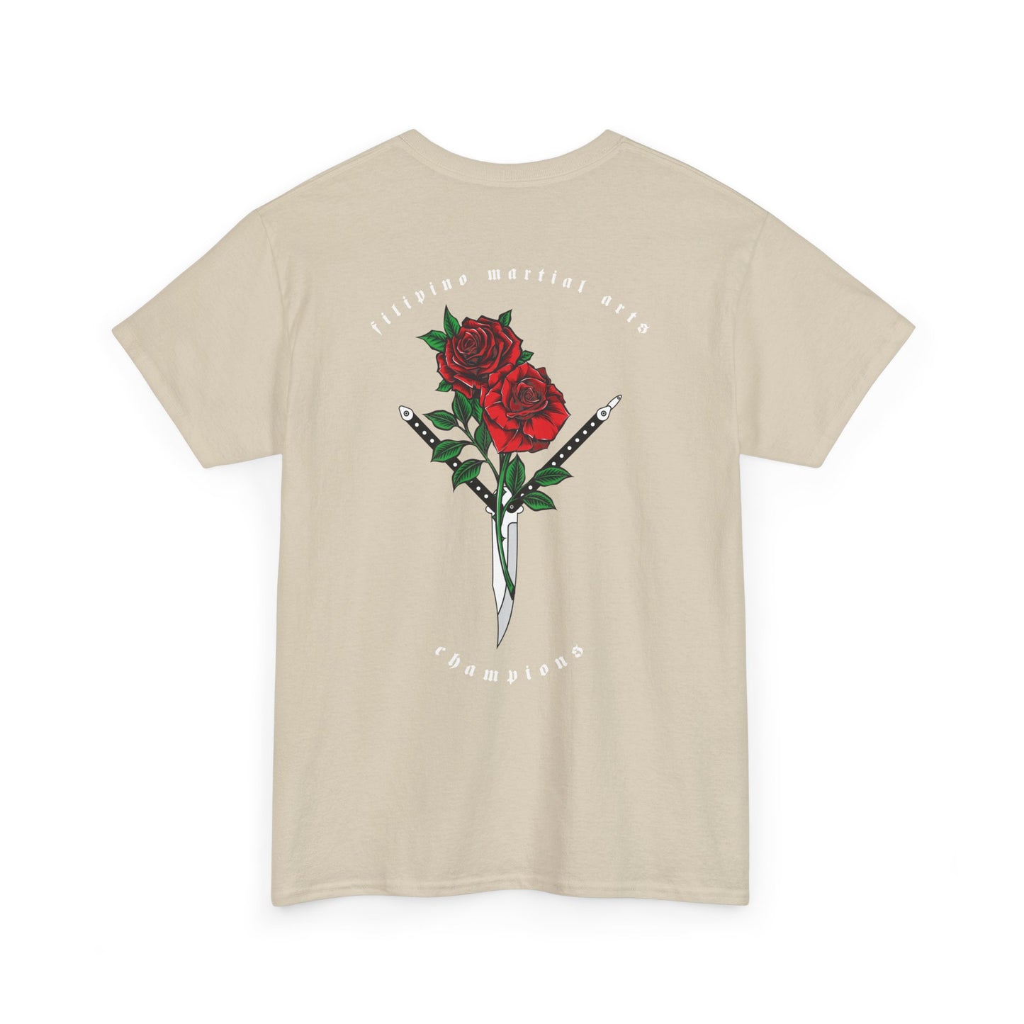 Balisong & Rose Unisex Tee - Filipino Martial Arts Tattoo Design
