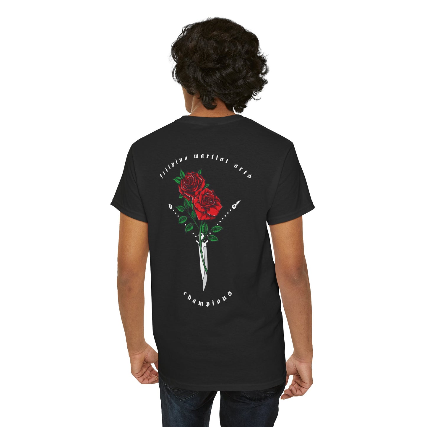 Balisong & Rose Unisex Tee - Filipino Martial Arts Tattoo Design