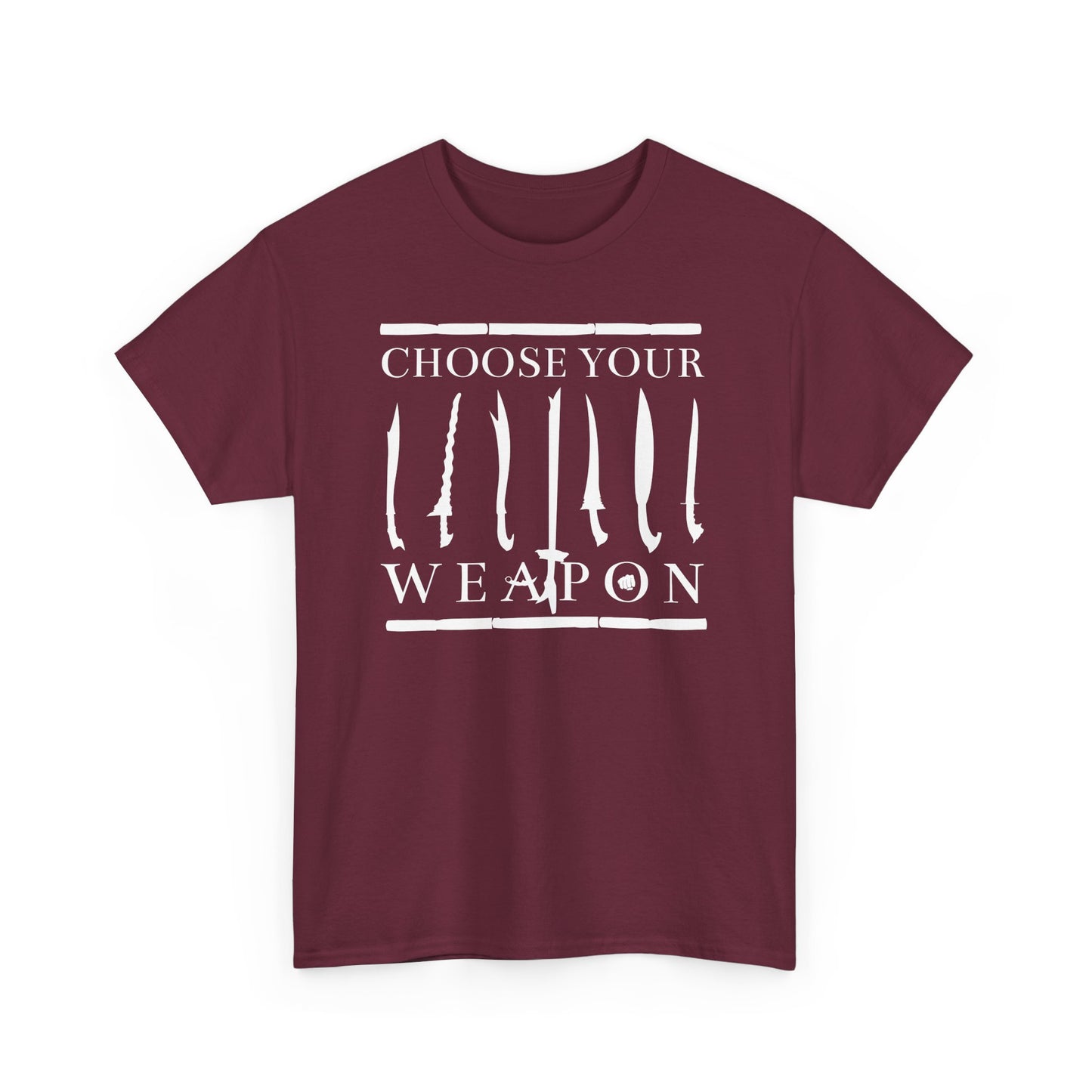 Choose Your Weapon Unisex Tee - Filipino Martial Arts Weapon Design