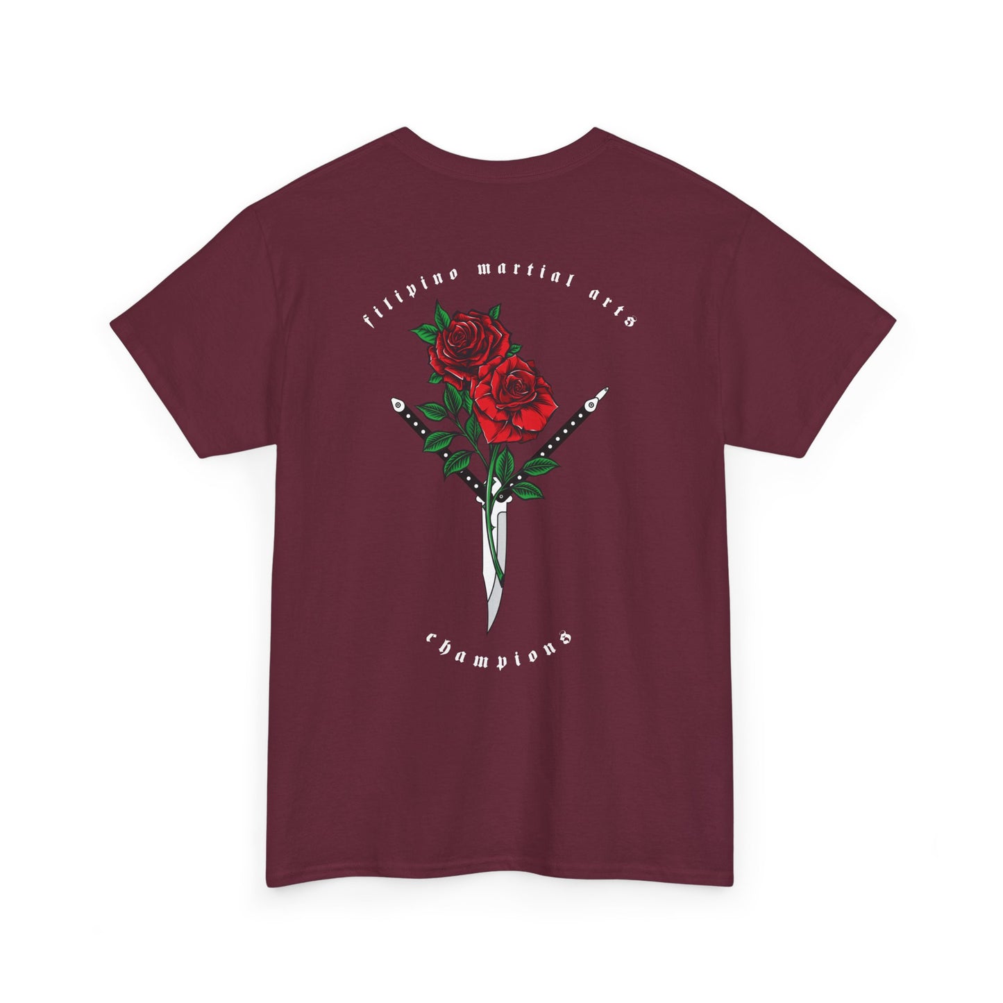 Balisong & Rose Unisex Tee - Filipino Martial Arts Tattoo Design