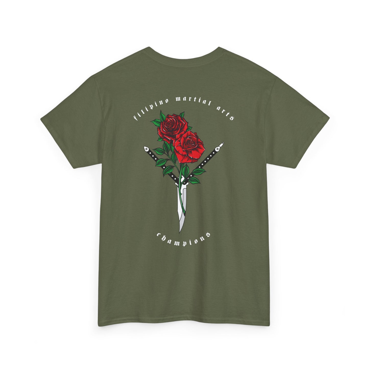 Balisong & Rose Unisex Tee - Filipino Martial Arts Tattoo Design