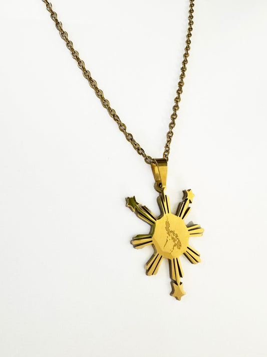 Philippinische Sonne & Sterne Halskette