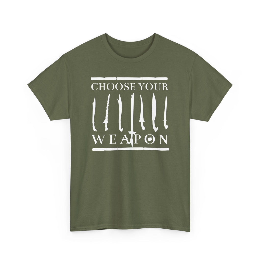 Choose Your Weapon Unisex Tee - Filipino Martial Arts Weapon Design