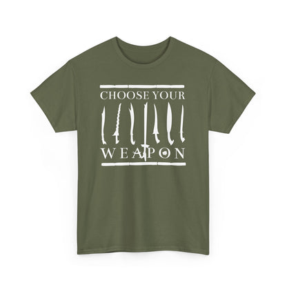 Choose Your Weapon Unisex Tee - Filipino Martial Arts Weapon Design