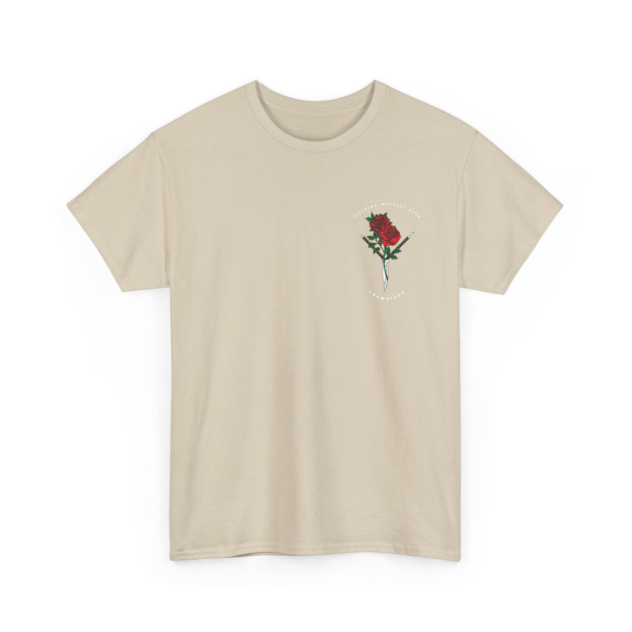 Balisong & Rose Unisex Tee - Filipino Martial Arts Tattoo Design