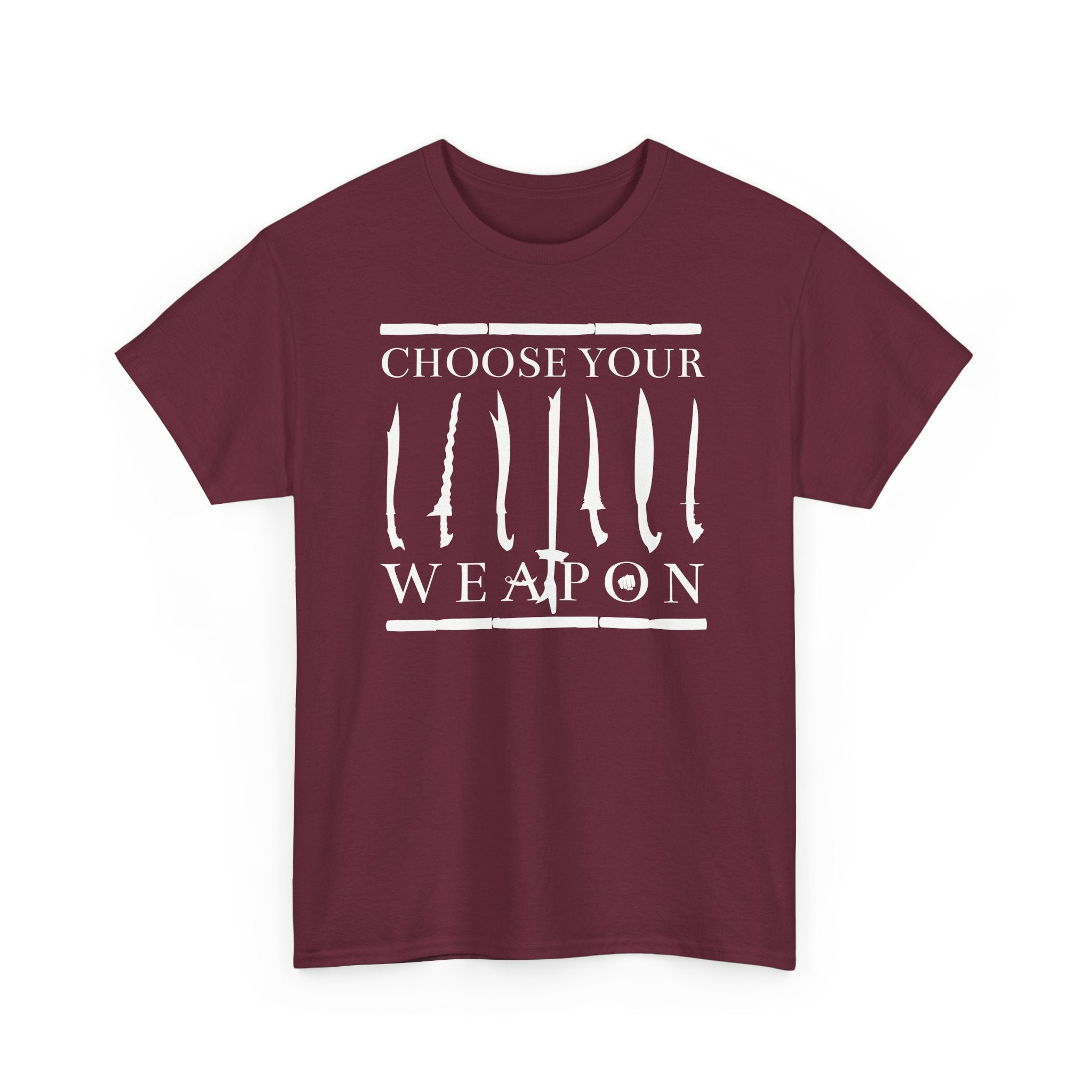 Choose Your Weapon Unisex Tee - Filipino Martial Arts Weapon Design