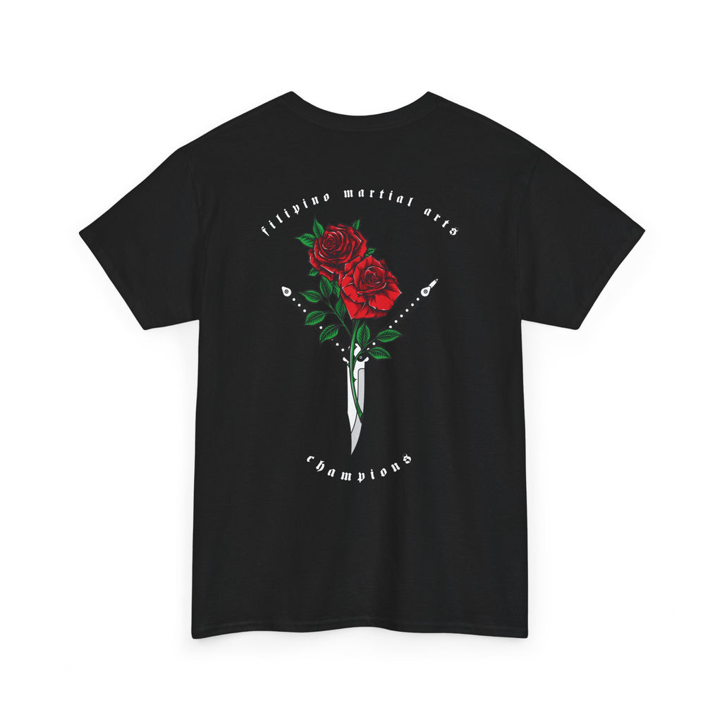 Balisong & Rose Unisex Tee - Filipino Martial Arts Tattoo Design