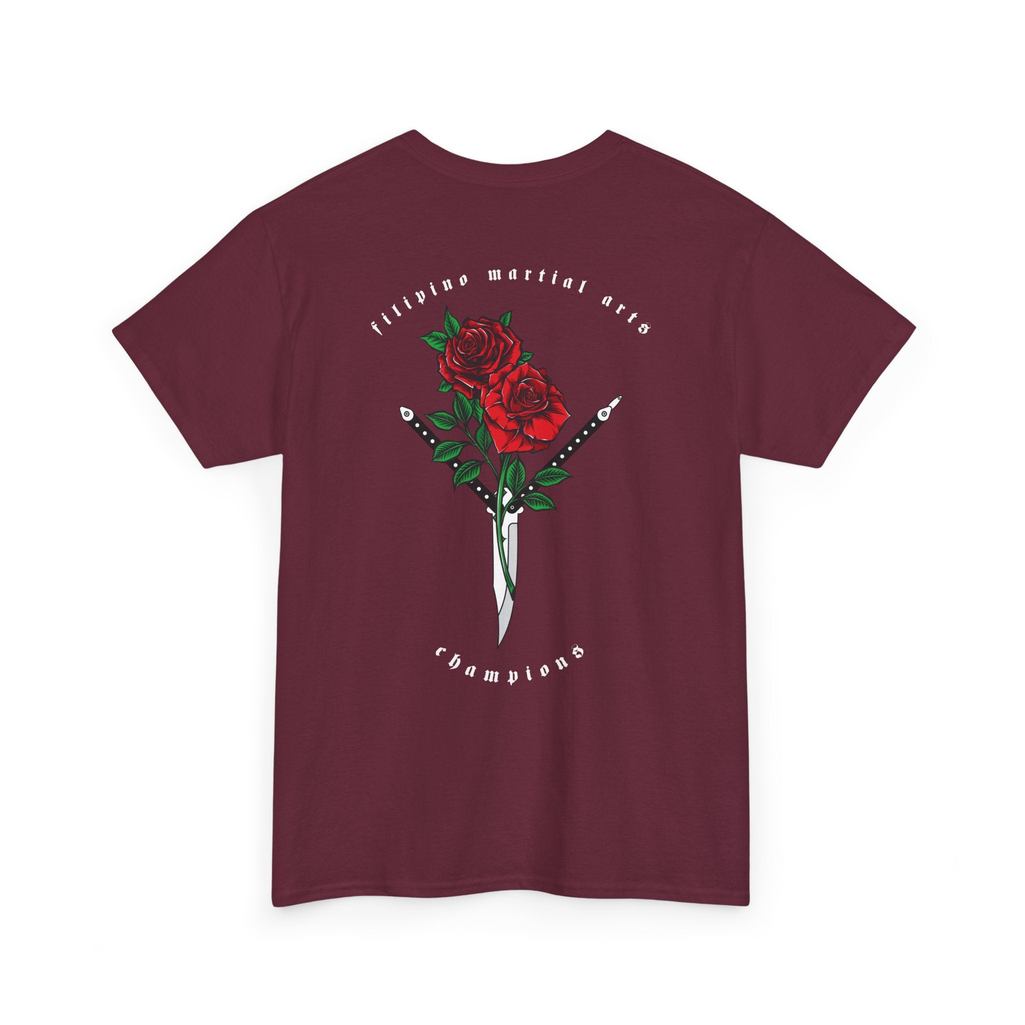 Balisong & Rose Unisex Tee - Filipino Martial Arts Tattoo Design