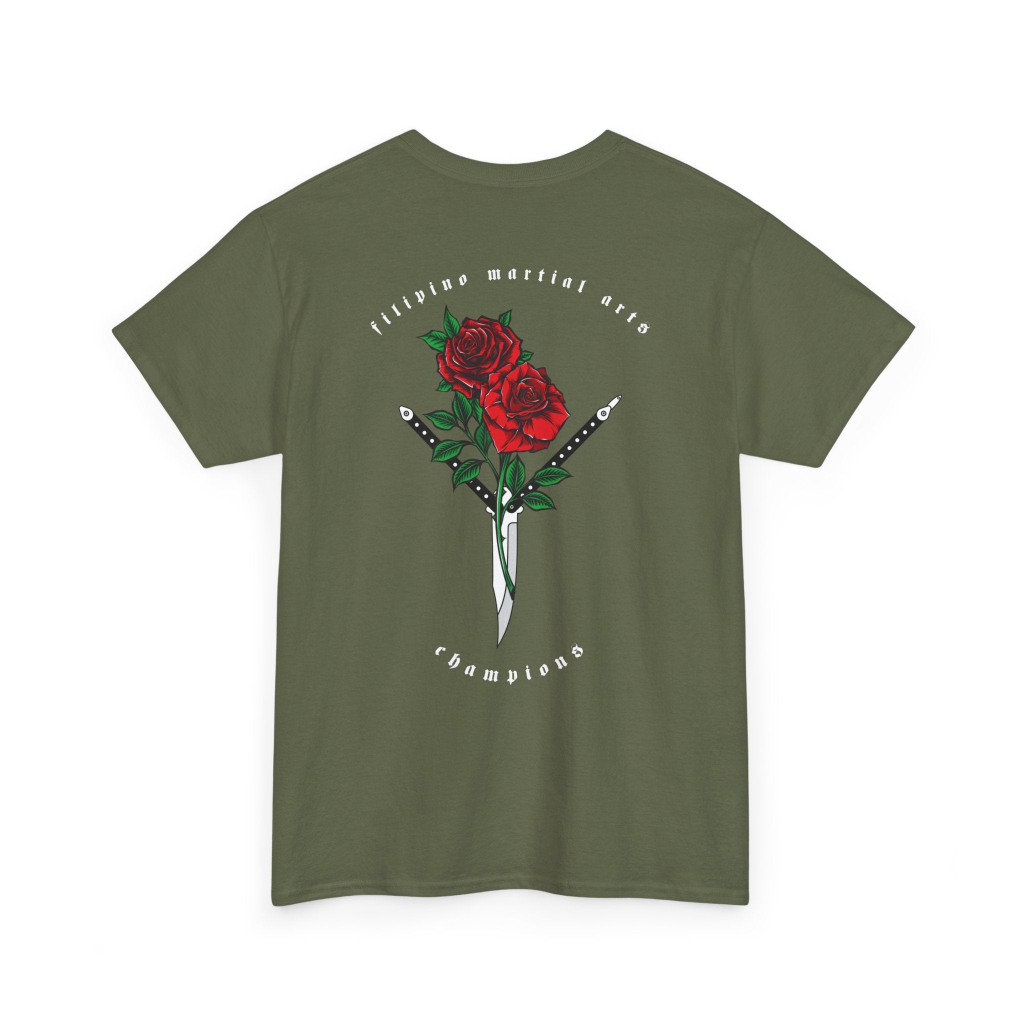 Balisong & Rose Unisex Tee - Filipino Martial Arts Tattoo Design
